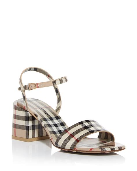 cheap burberry sandals|burberry block heel sandals.